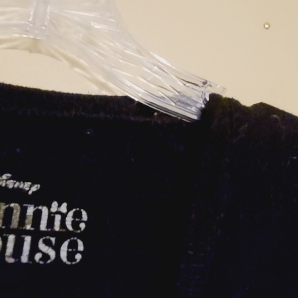 Disney | Girl's Black Polka Dot and Glitter Minnie Mouse Sweatshirt (Size XL) - Picture 5 of 12